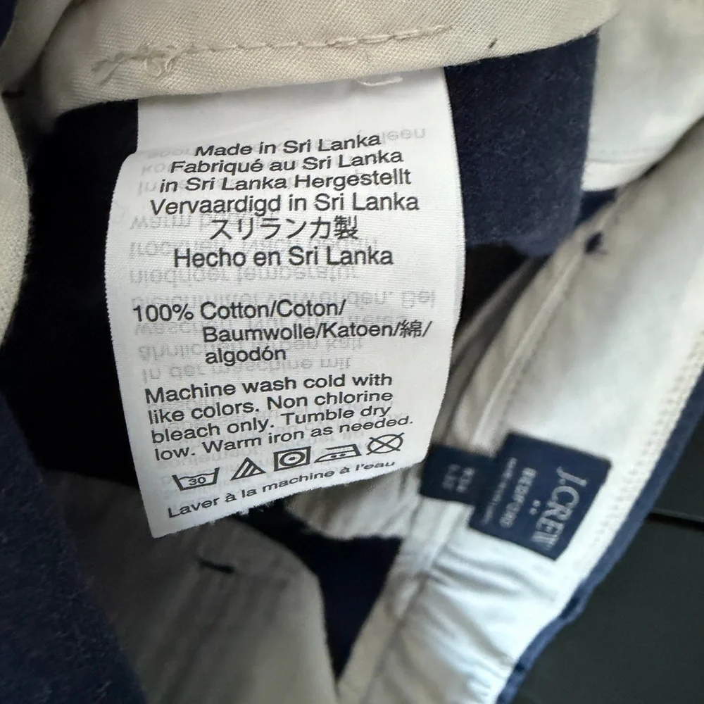 J. Crew | Men's Bedford Cotton Blue Pattern Dress Pants | 34x32
